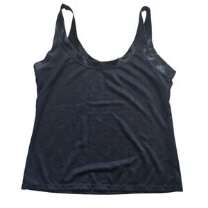 Body Form Black Shaping Camisole Cami Satin Trim Textured Floral Shapewear 1X